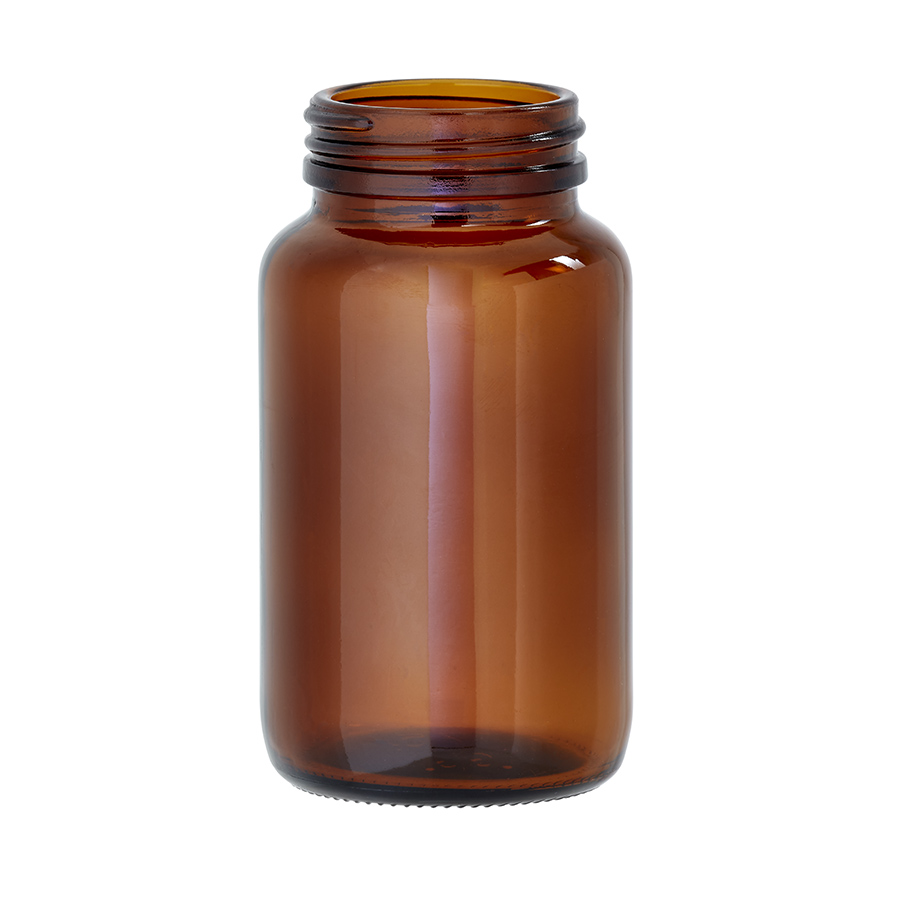 175ml Amber Glass Type 3 Packer with 45mm/400 Screw Neck