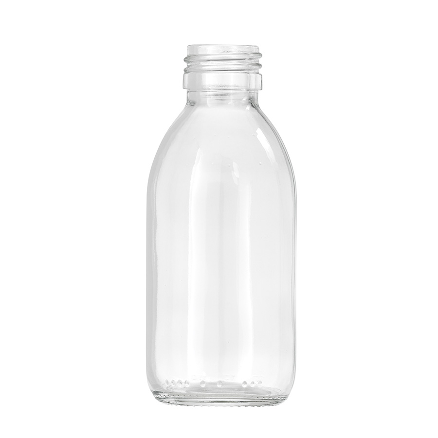 180ml Clear Glass Type 3 Alpha Bottle with PP28mm Neck