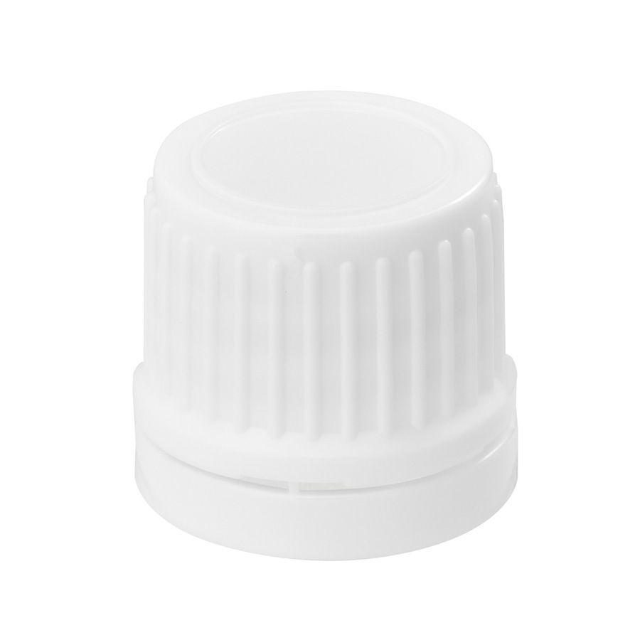 DIN/18mm White HDPE Tamper Evident Cap with EPE Teflon Coated Liner