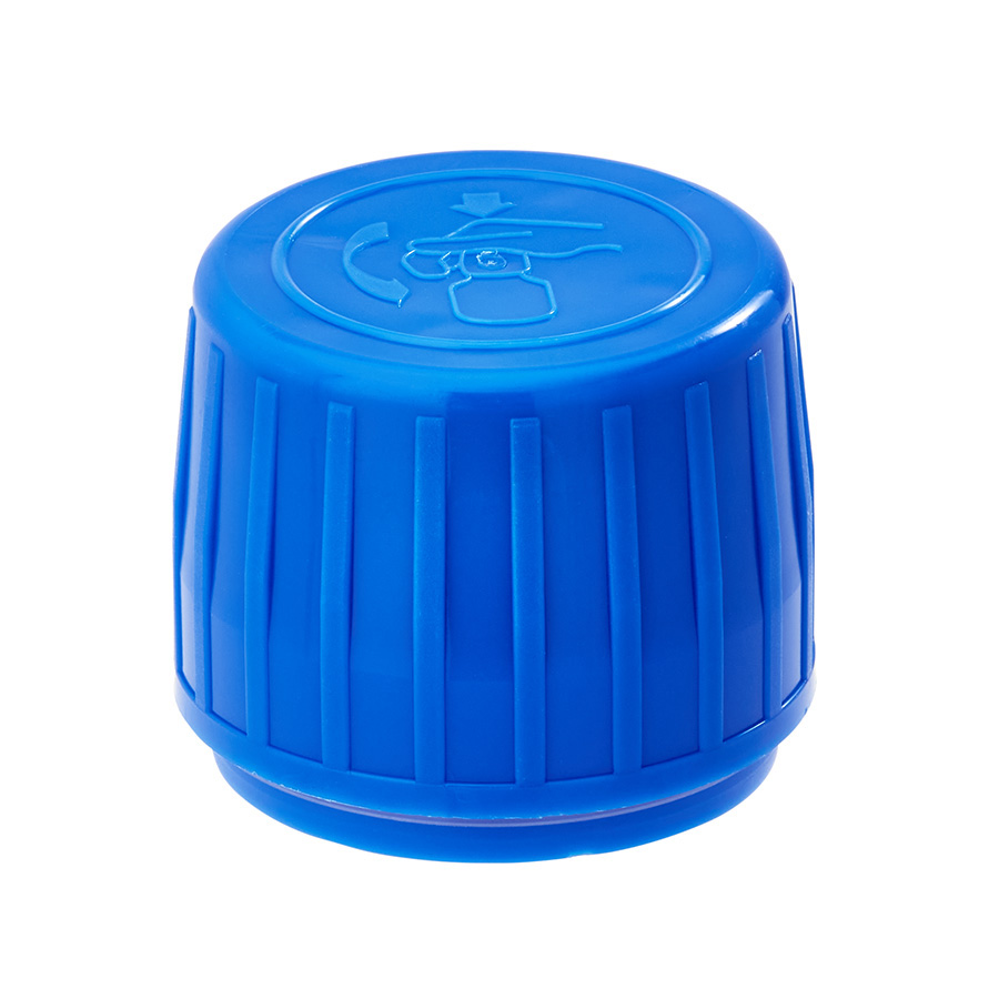 PP28 Blue Tamper Evident Child Resistant Cap with EPE Liner