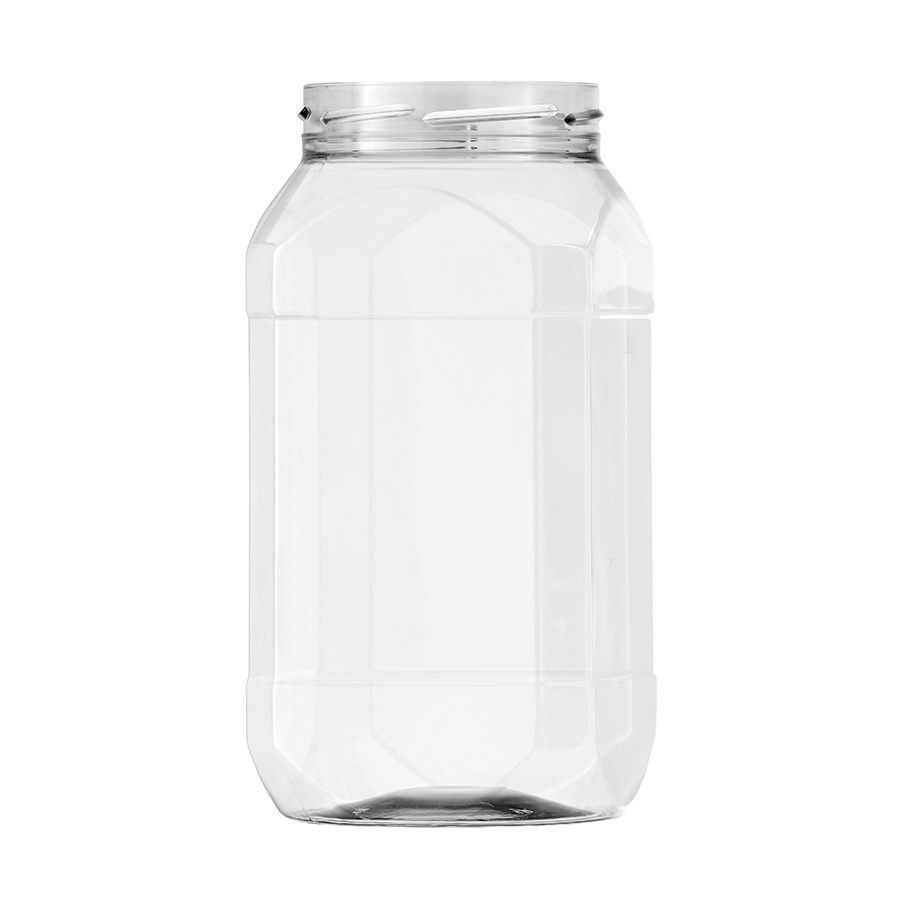 2500ml Octagonal PET Jar 100mm Neck