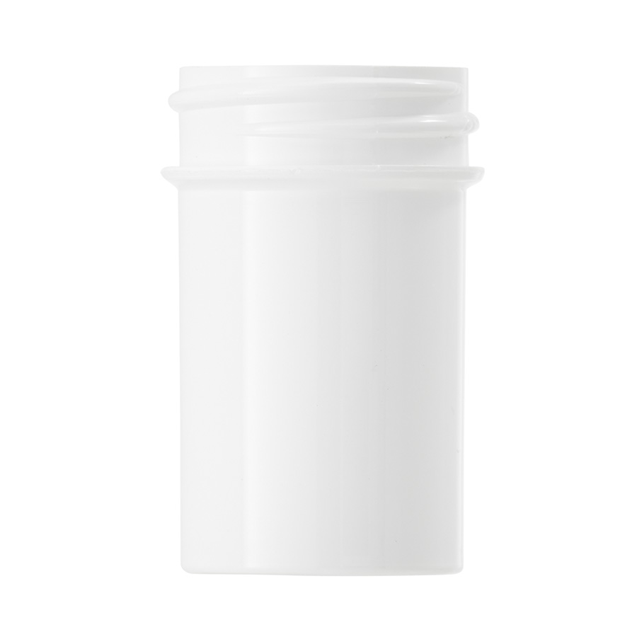 20ml White Polypropylene Regular Walled Simplicity Jar 33mm Screw Neck