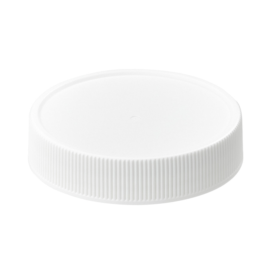 48mm/400 White Rib-Side Matt Top PP Cap with F-830 Foam Liner & IV1 ISPVC/PET U10