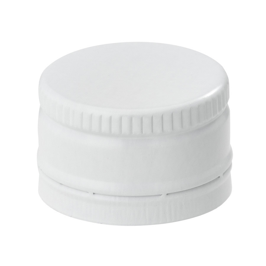 28mm White ROPP TE Aluminium Cap with EPE Liner