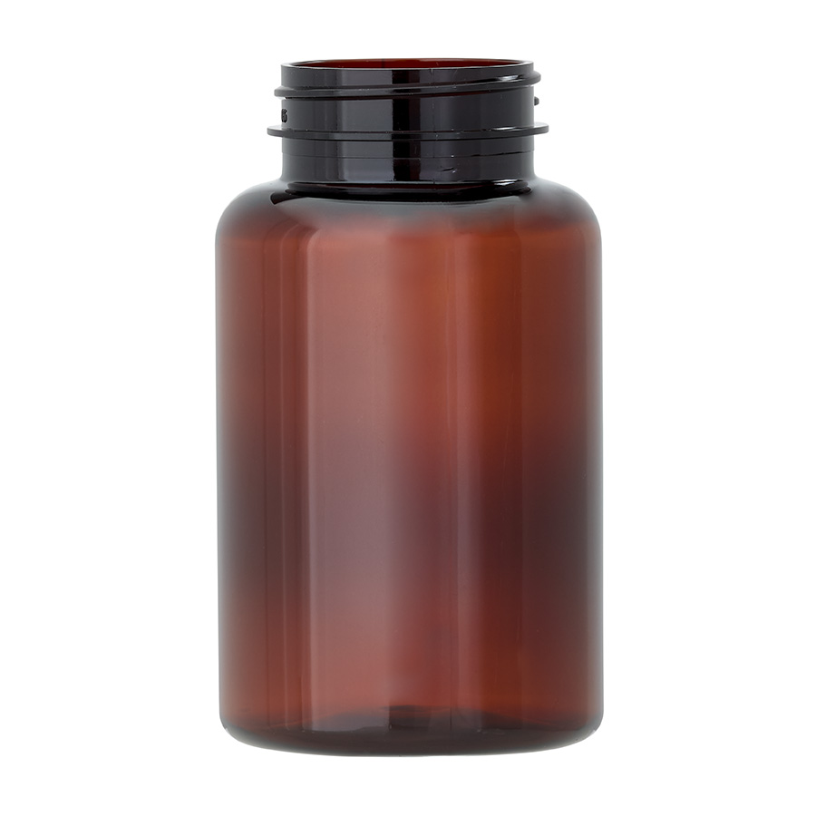250ml Amber Lightweight PET Packer with 45mm Screw Neck