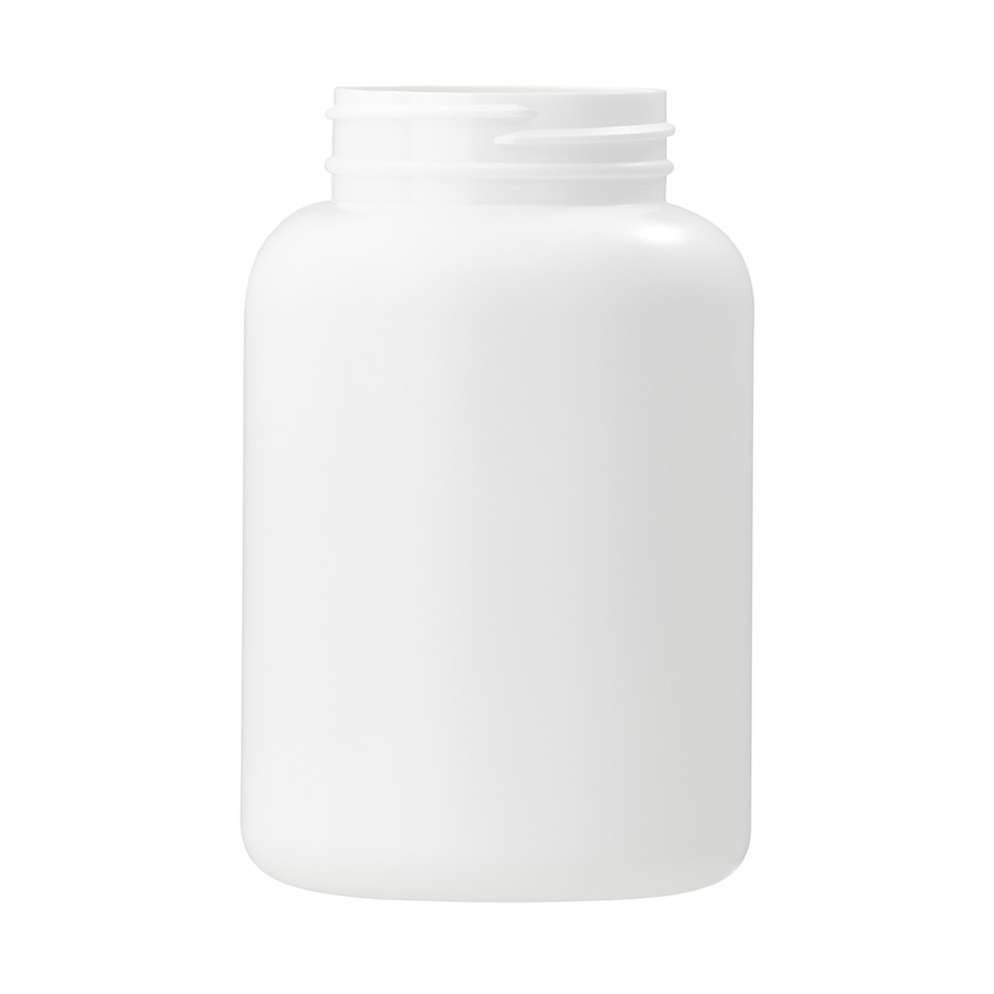 400ml White HDPE Packer with 53mm/400 Screw Neck