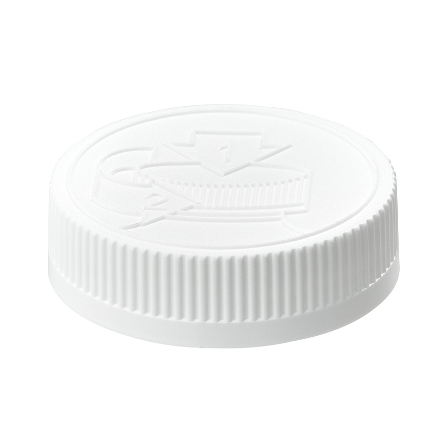 53mm/400 White Ribbed PP Child Resistant Cap with EPE Liner