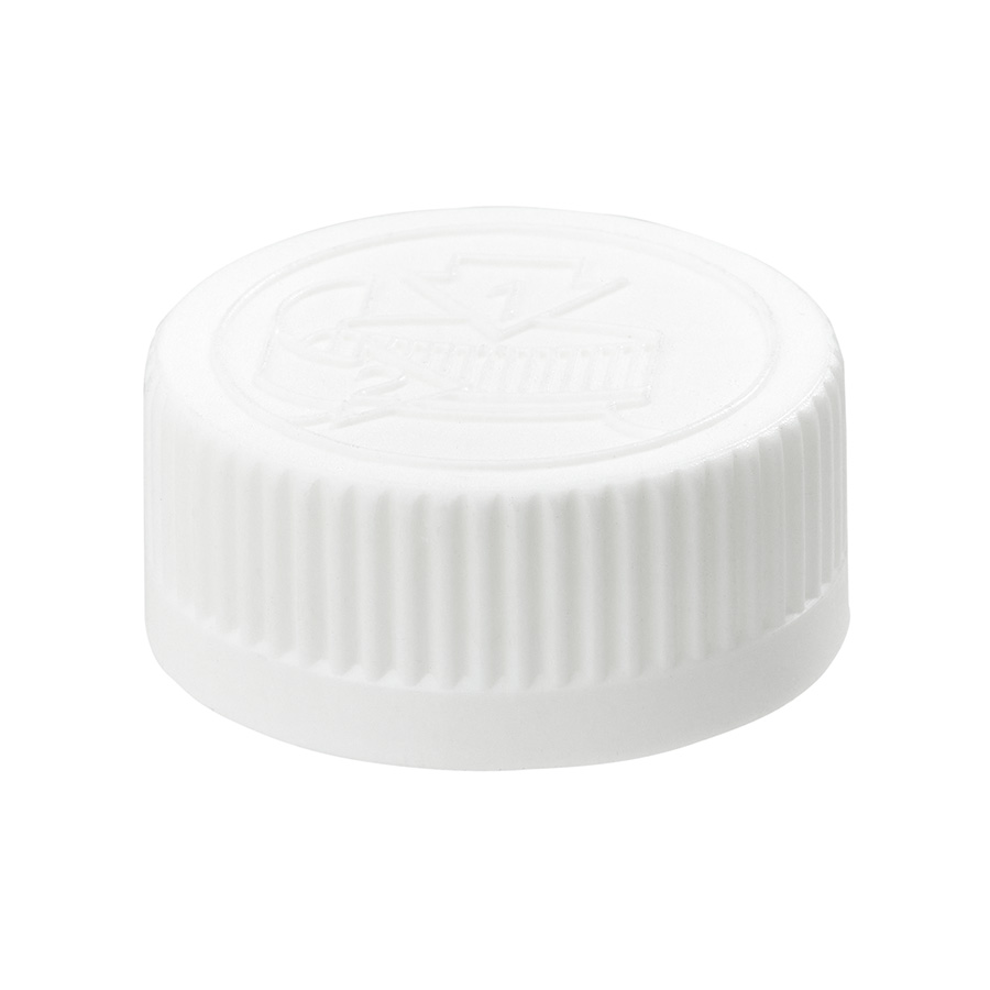 33mm/400 White Polypropylene Child Resistant Cap with EPE Liner
