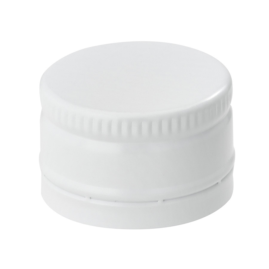 38mm White PP 3 Start Tamper Evident Cap Unlined
