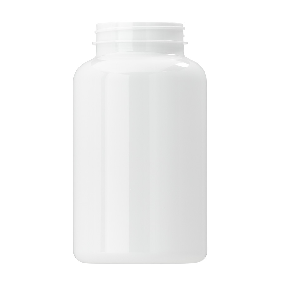 500ml White PET Packer with 53mm/400 Neck