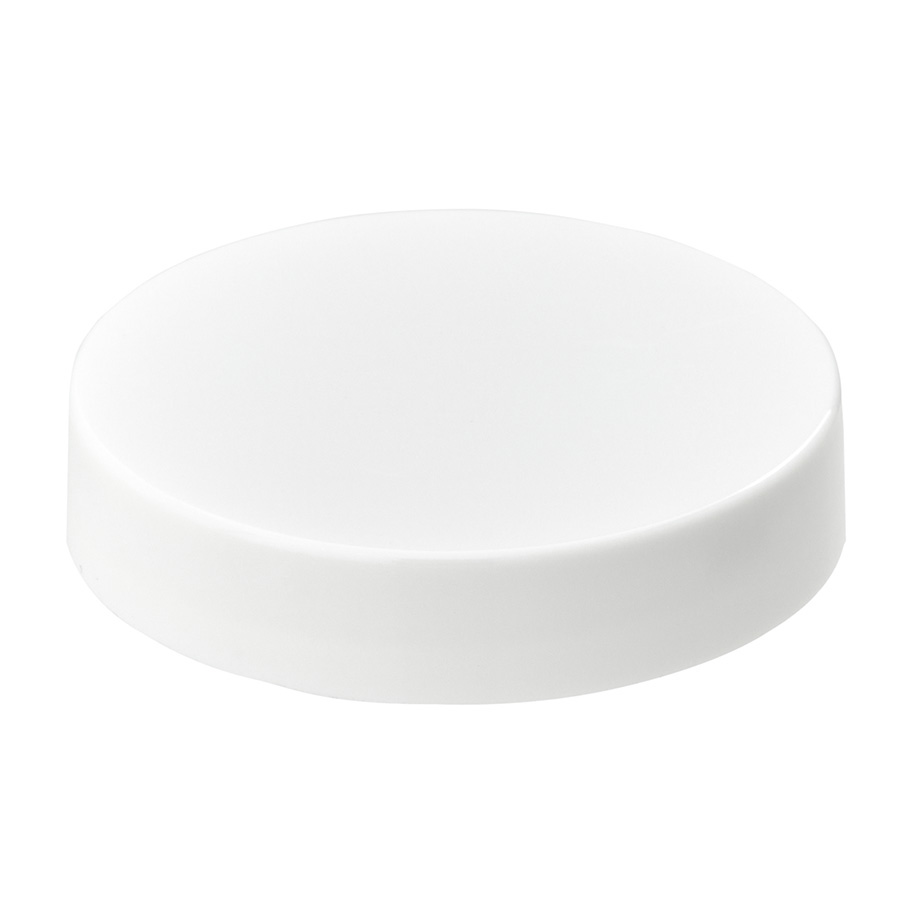 53mm/400 White smooth cap with IHS Monoseal for PET