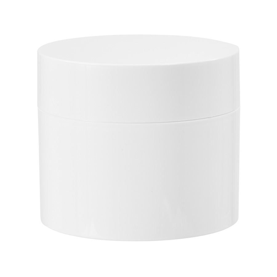 300ml Gloss White PP Double Walled Jar with 95mm Screw Neck