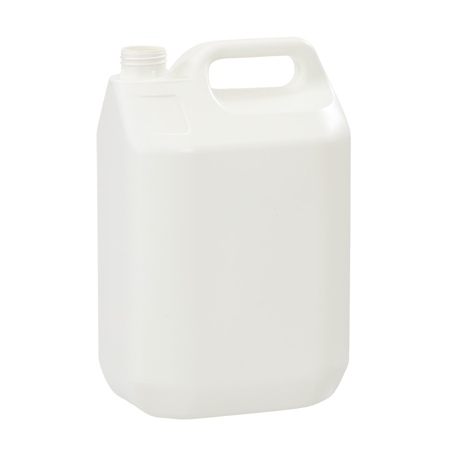 5000ml White HDPE Jerrycan with 38mm Neck