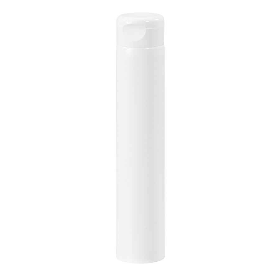 125ml White PE Tube with Flip Top Cap