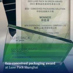 Eco-Conceived Packaging Award for AFA at Luxe Pack