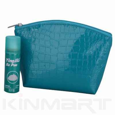 Faux leather make-up bag