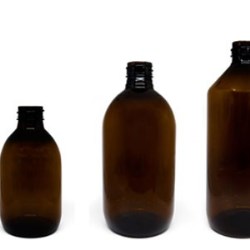 Amber-colored bottles