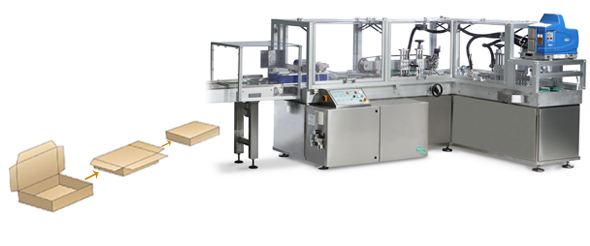 CARTON CLOSING MACHINE CL 300 FOR 3-FLAP LIDS