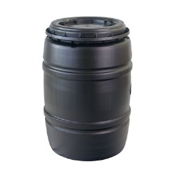 DRUM,SCR TOP,RGND;200L,BLK/GRY LID (4281) - 3038765