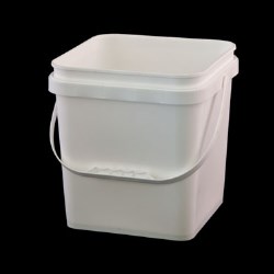 LOGX SQ DG PAIL & T/E LID 10L WHITE (6901) - 307976