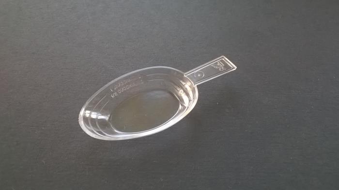 Measuring spoon 4 ml, notches 2-4;1-1/2 cucchiaino