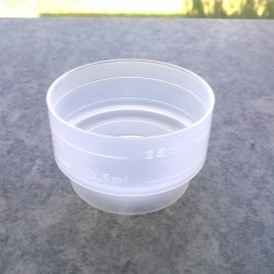 Measuring cup 25 ml, notches 12,5-25