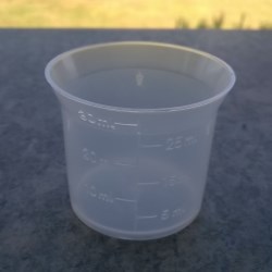 Measuring cup 30 ml, notches 5-10-15-20-25-30