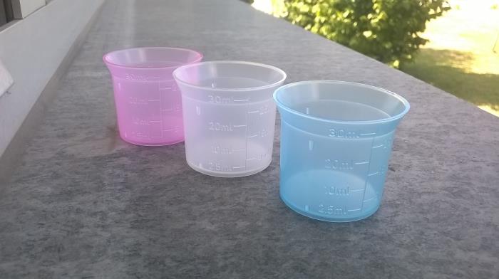 Measuring cup 30 ml, notches 2,5-5-10-15-20-25-30