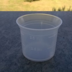 Measuring cup with notches 12,5-25 ml