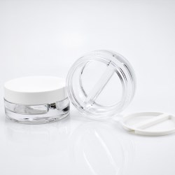 JG-C30BB 30ml*2 Circular Glass Cosmetic Jar