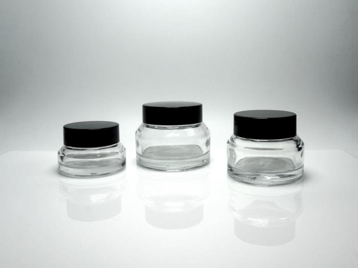 50ml clear glass jars
