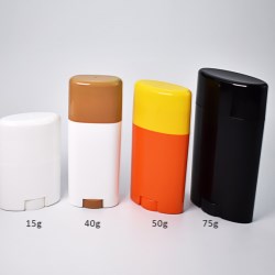 75g Plastic PP Oval Deodorant Containers