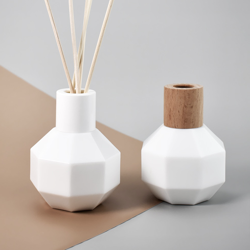 Opaque White Glass Diffuser Bottles