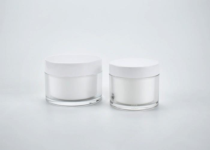 Refillable, recyclable double-wall cosmetic jars