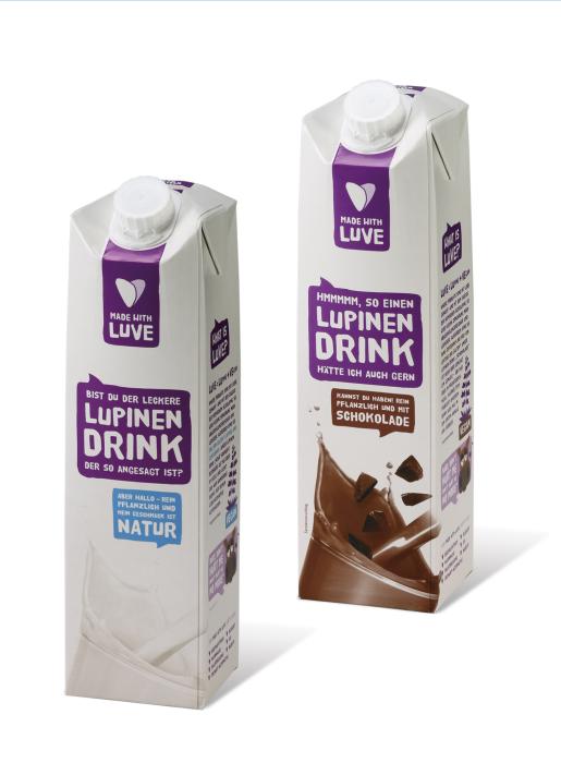 Lupin drinks: CO2 bonus for product and packaging