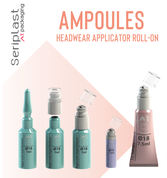 Ampoules Head Wear Applicator Roll - On
