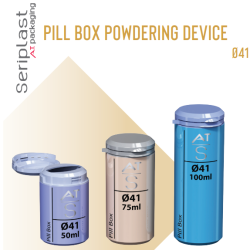 Ø41 Pill Box Powdering Devices (50ml to 125ml)