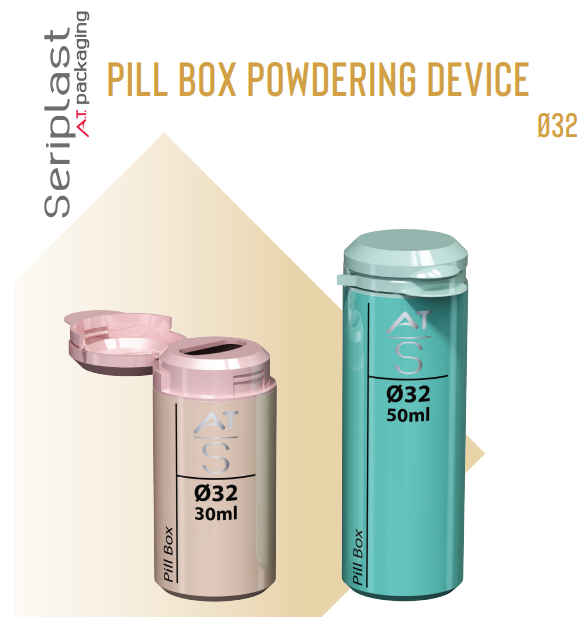 Pill Box Powdering Devices