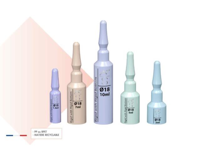 Ampoules with French flair are perfect for beauty treatments