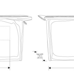 Clear Vinyl Bags with White Trim and Travel Size Containers