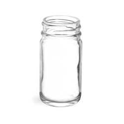 1 oz Clear Glass Pharmaceutical Round Bottles (Bulk), Caps NOT Included
