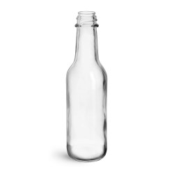 5 oz Clear Glass Woozy Bottles