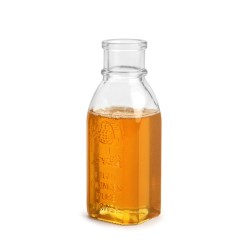 8 oz Clear Glass Muth Style Honey Bottle (Bulk), Corks NOT Included