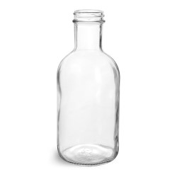 16 oz Glass Bottles, Clear Glass Stout Bottles (Bulk), Caps NOT Included