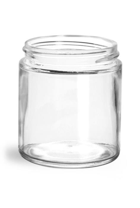 4 oz Clear Glass Jars (Bulk), Caps NOT Included