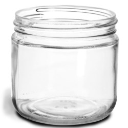 12 oz Clear Glass Jars (Bulk), Caps NOT Included