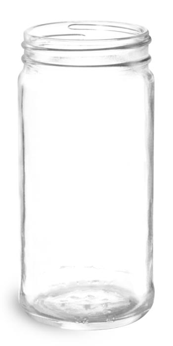 6 oz Clear Glass Paragon Jars (Bulk), Caps NOT Included