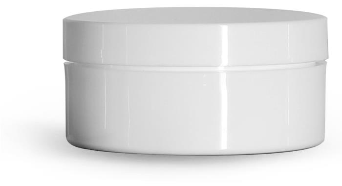2 oz White Polypro Thick Wall Jars w/ Lined Caps