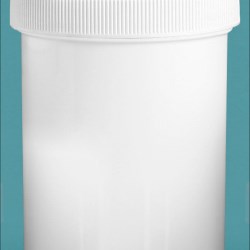 8 oz White Polypropylene Jars w/ Unlined Screw Caps