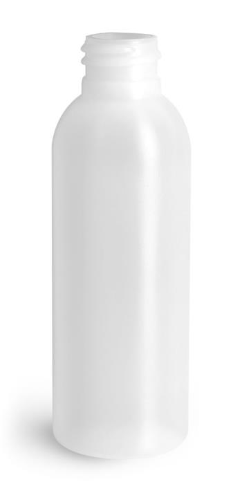 2 oz Natural HDPE Cosmo Rounds (Bulk), Caps NOT Included